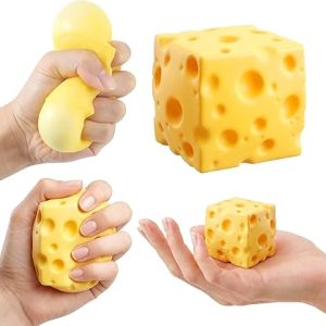 Cheese Squishy slow rising Small Soft Ultra-Soft,Stress Relief Fidget Novelty Squeeze Toys Gift for Adults & kids 2.5" Squeeze Toy