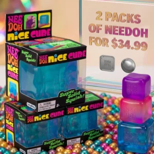 Needoh Squishy Toy Pack of 2 Cubes