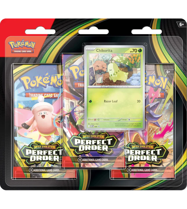 Pokemon cards TCG - Mega Evolution - Perfect Order Three-Booster Blister