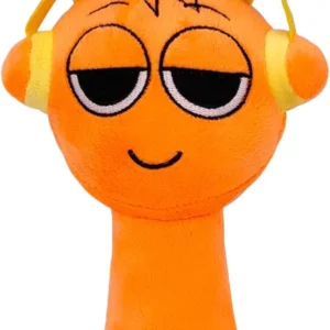 Sprunki Plush,9In Sprunki Game Plush, Realistic Cute Soft Stuffed Animal Doll Pillos Game Fans Boy Girl Kids – Orange