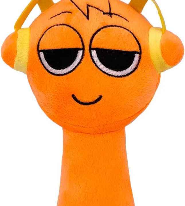 Sprunki Plush,9In Sprunki Game Plush, Realistic Cute Soft Stuffed Animal Doll Pillos Game Fans Boy Girl Kids – Orange