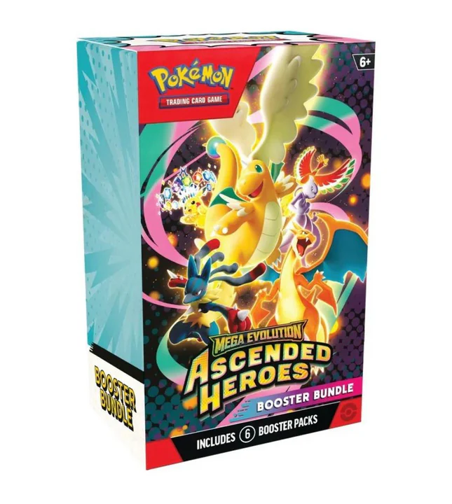 Pokémon TCG: Mega Evolution—Ascended Heroes Booster Bundle.
