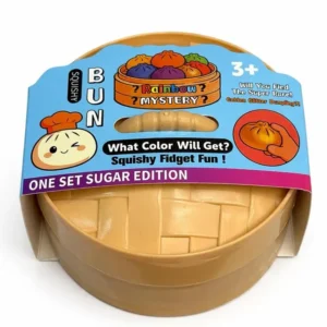 Mystery Squishy Dumpling Fun Toy | Surprise Colour | Stress Relief Fidget Bun Squishy blind box Sugar Edition series.