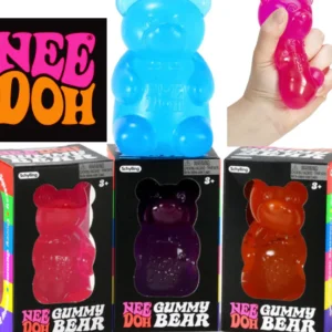 Schylling Needoh Gummy Bear Toy with Jelly-Like Filling, 100% authentic Color may vary