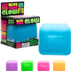Needoh Glow Squishy Fluorescent Glow-in-the-Dark Ice Cube Toy 100% authentic Collectible Squishy Anti-Stress Toy Soft Maltose Material 100% authentic