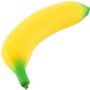 PU Mini Banana Vent Toy Soft and Stretchable Slow-Rebound Squishy for Sensory Play Kids and Adults Anxiety Relief 3.5 inches