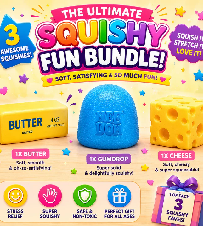 The Ultimate Squishy Fun Bundle – 3 Awesome Squishies!