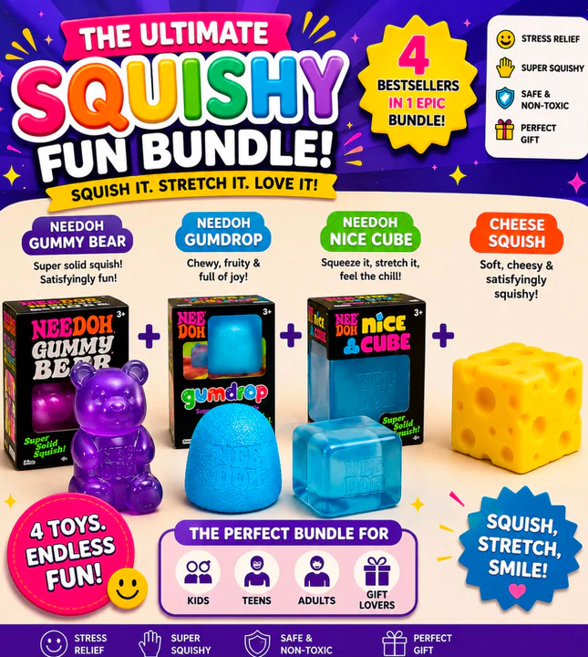 The Ultimate Squishy Fun Bundle – 4 Bestsellers in 1 Epic Bundle!