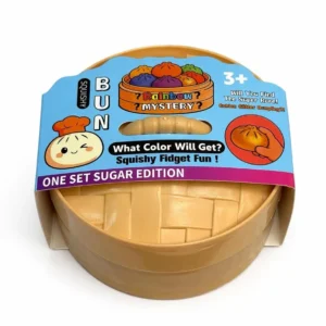 Mystery Squishy Dumpling Fun Toy | Surprise Colour | Stress Relief Fidget Bun Squishy blind box Sugar Edition series.