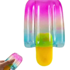 Ice Cream Squeeze Squishy Slow Rise, Sensory Stress Relief Fidget, Summer Party Favors Anxiety Relief 3” Height 1.5” Width