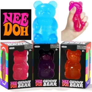 Schylling Needoh Gummy Bear Toy with Jelly-Like Filling, 100% authentic Color may vary
