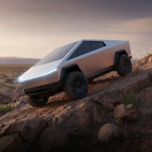 Sliver Tesla Toy Truck- Rechargeable Remote Control