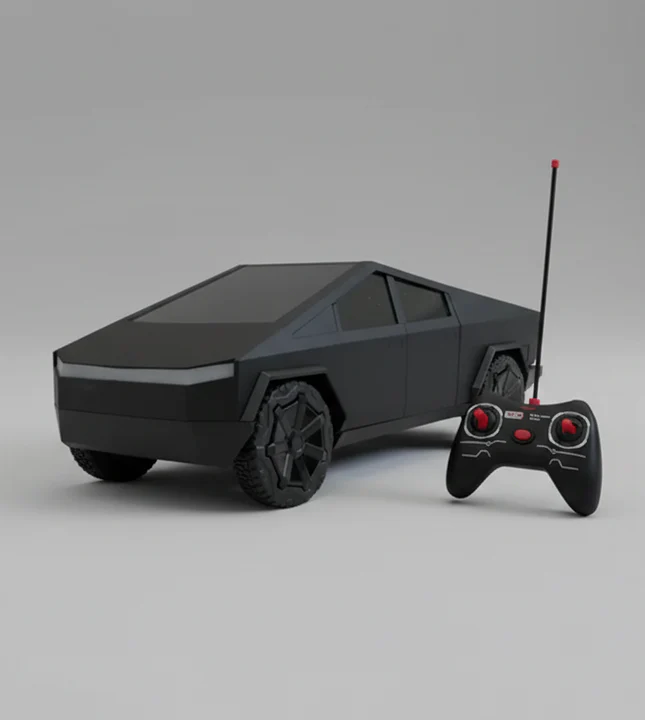 Tesla Toy Truck- Black Rechargeable Remote Control