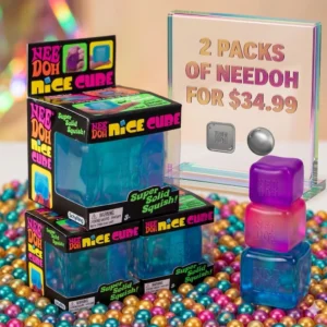 Needoh Squishy Toy Pack of 2 Cubes