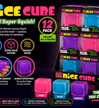 Needoh Squishy Set of 12 (mix colors) Nice Cube NEW HOT🔥VIRAL Squeeze Toy - 2" Wide