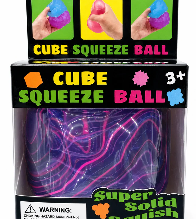Fidget Toys Squishy Stress Cube Balls for Kids Adults Squishies Stress Relief (1 pcs) colors may vary